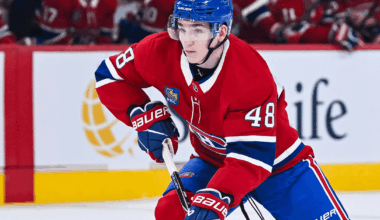 Lane Hutson of the Montreal Canadiens