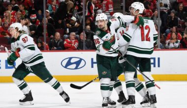 Kaprizov scores in overtime as the Wild beat the Blackhawks 4-3 for their 6th straight win