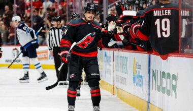 NHL roundup: Jarvis scores hat trick for Canes, Wild end Avs' winning streak in thriller