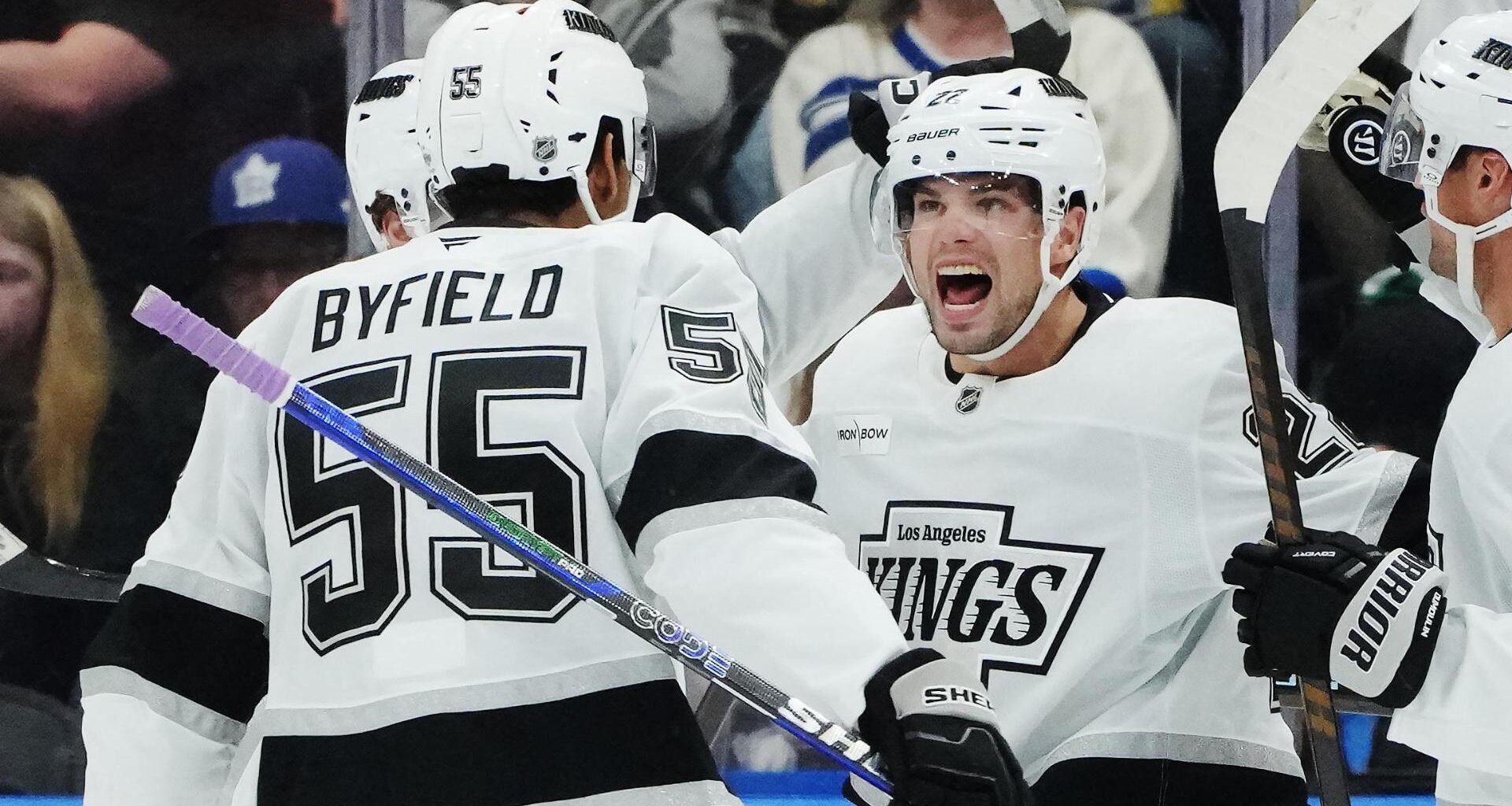 Quinton Byfield scores in OT to lift the Kings past the Maple Leafs, 4-3