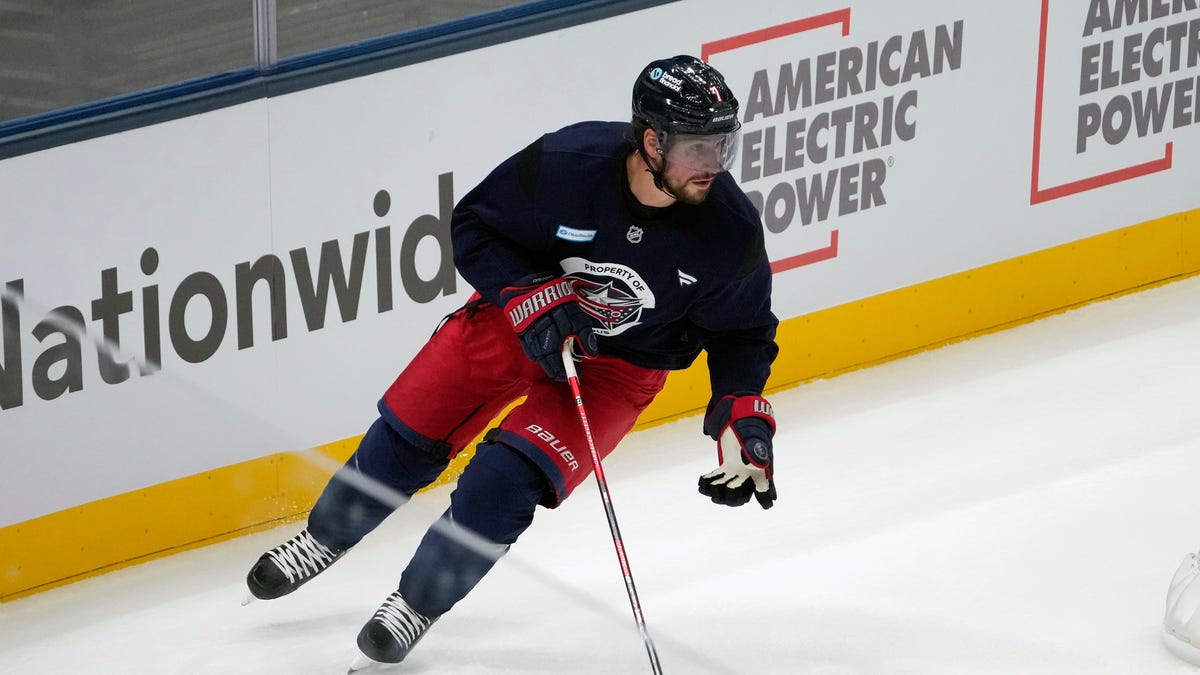 Smith, Pinelli top Blue Jackets skate report, Werenski to play