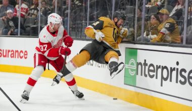 Red Wings end road trip with 1-0 loss in Vegas