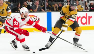 John Gibson shines, but loses 1-0 to Golden Knights