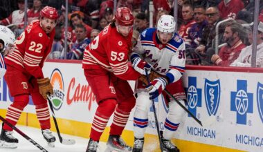 Detroit Red Wings drop second straight, 4-1 to New York Rangers