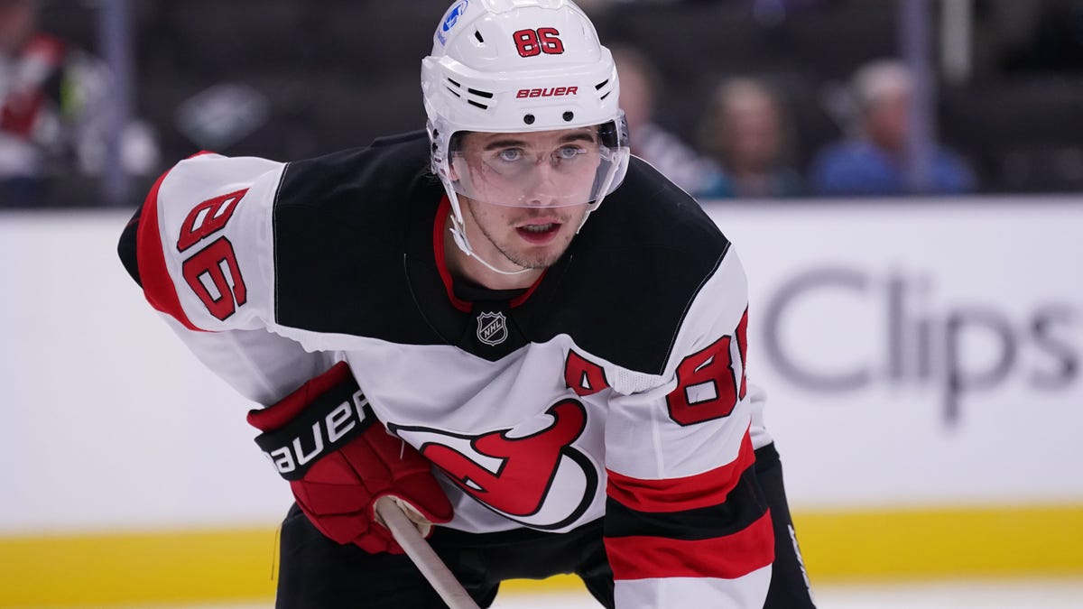 Devils' Jack Hughes out with 'non-hockey' hand injury