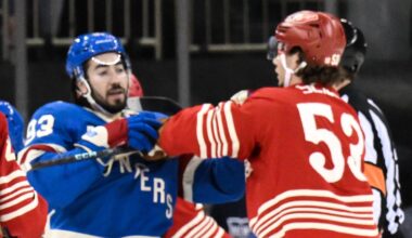 Jonathan Quick precipitates game-ending Red Wings-Rangers scuffle