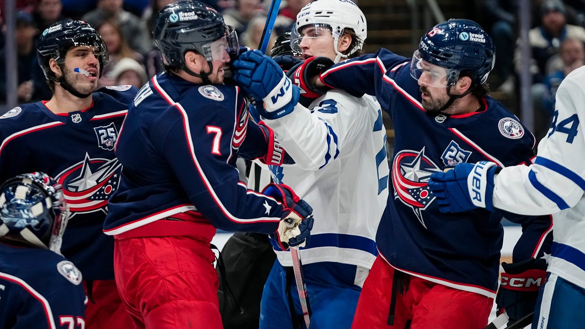 Blue Jackets fumble another late lead, lose to Maple Leafs in OT