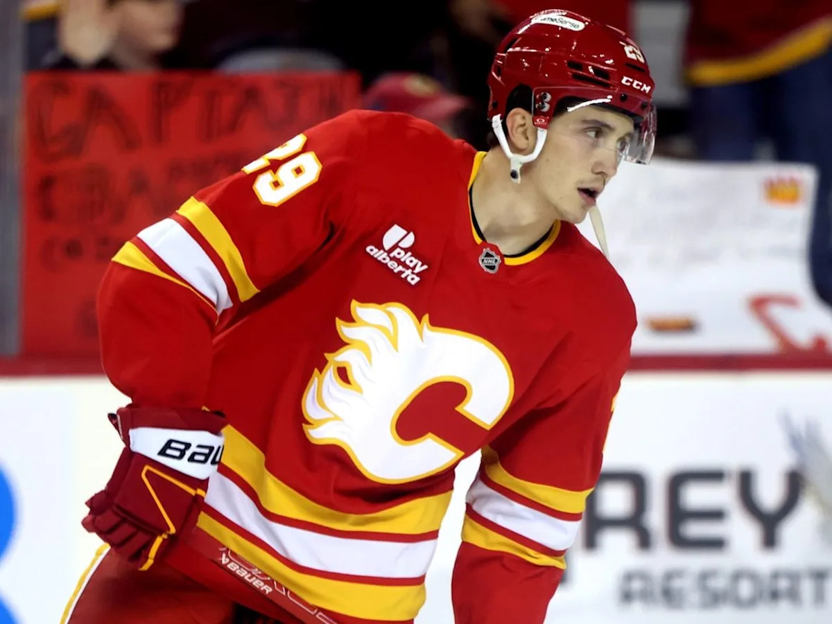 Surgery halts Sam Honzek’s breakout season with Calgary Flames