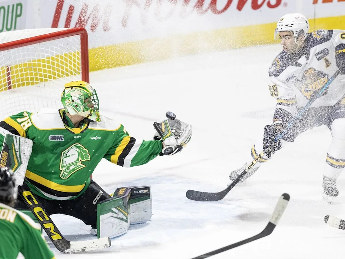 Aleksei Medvedev drawing raves for play in London Knights net