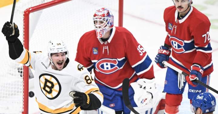 Bruins hand slumping Canadiens third straight loss - Montreal