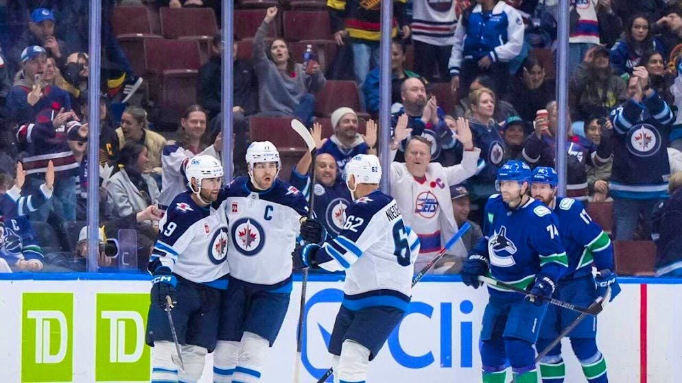 The Winnipeg Jets win against the Columbus Blue Jackets