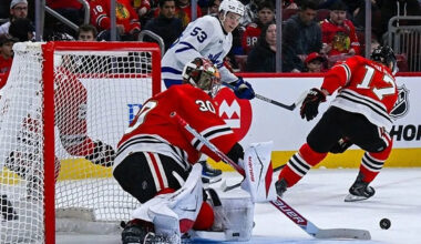 Maple Leafs waste strong road effort in late letdown loss to Hawks