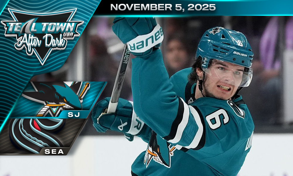 Sharks Strong, Dominate Kraken 6-1 - 11/5/2025 - Teal Town USA After Dark (Postgame)