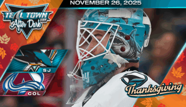 Sharks Plowed by Avalanche 6-0 - 11/26/2025 - Teal Town USA After Dark (Postgame)
