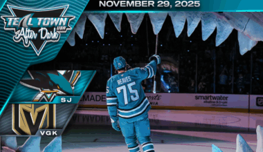 Sharks Unable to Comeback Against Knights 4-3 - 11/29/2025 - Teal Town USA After Dark (Postgame)