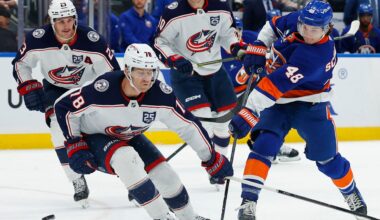 Blue Jackets have wins streak cut short by Islanders