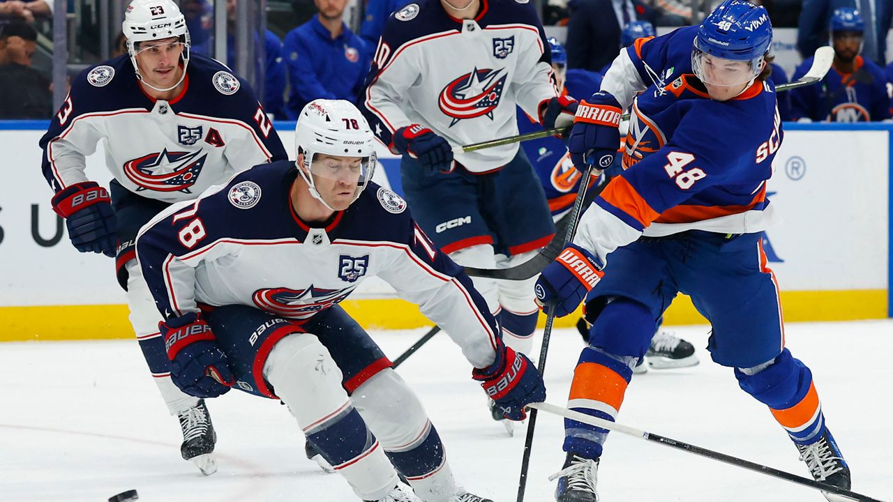 Blue Jackets have wins streak cut short by Islanders