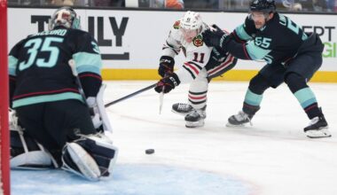 Chicago Blackhawks fall 3-1 to the Seattle Kraken