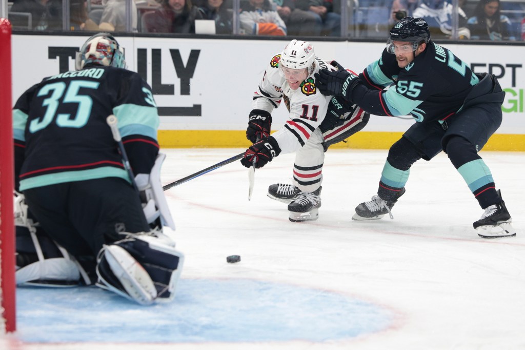 Chicago Blackhawks fall 3-1 to the Seattle Kraken