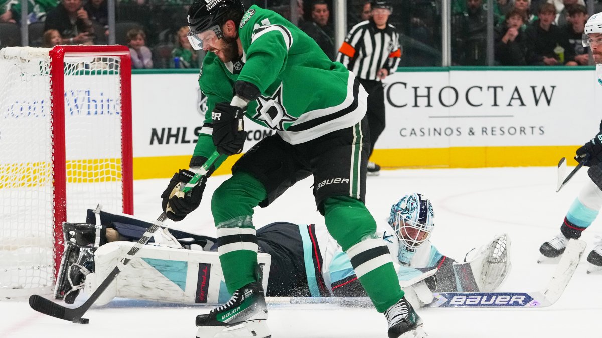 Seguin’s late first-period goal gives Dallas Stars 2-1 win over Seattle Kraken – NBC 5 Dallas-Fort Worth