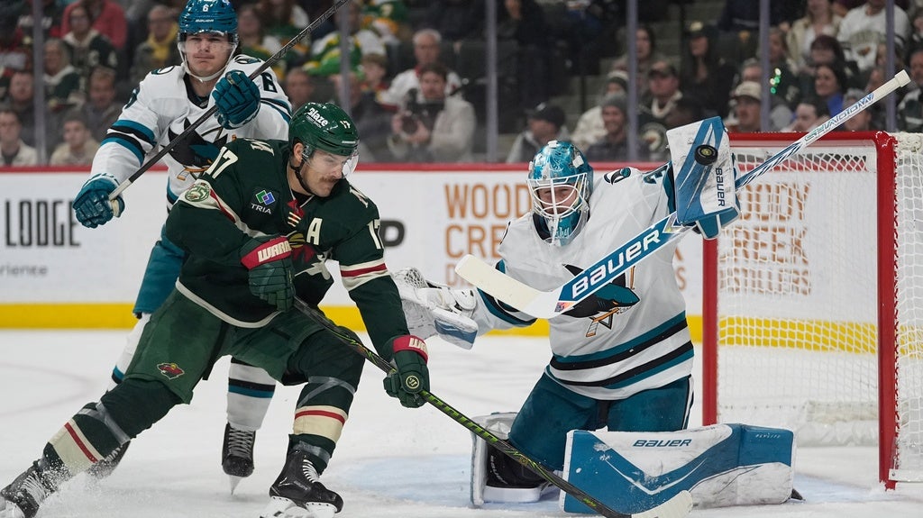 Graf scores in OT as Sharks come back to beat Wild 2-1