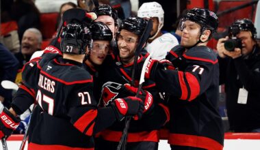 Hurricanes overcome errors, overwhelm Canucks in OT win