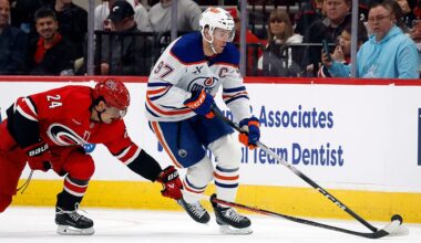 Hurricanes salvage point in OT loss to Oilers