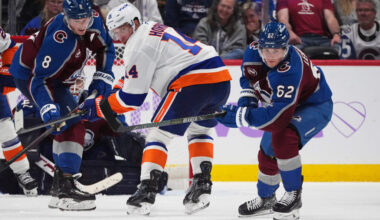 Seeing double? Cale Makar and Matthew Schaefer share ice for first time