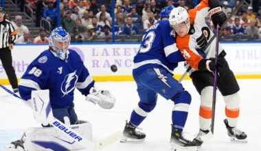 Flyers shut out for first time by Andrei Vasilevskiy, Lightning