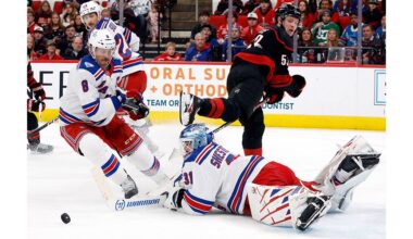 Shesterkin shines in Rangers’ 4-2 win over Hurricanes