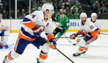 Bo Horvat scores before being ejected as New York Islanders hold on to beat Dallas Stars