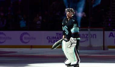 Three Takeaways - Philipp Grubauer shines in relief, carries Kraken to 4-1 win over Sharks