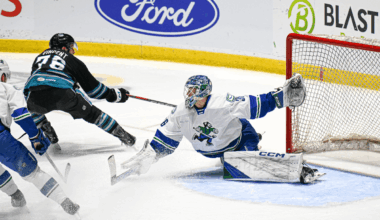 Aku Koskenvuo makes 33 saves in AHL debut to snap Abbotsford Canucks’ 11-game losing streak
