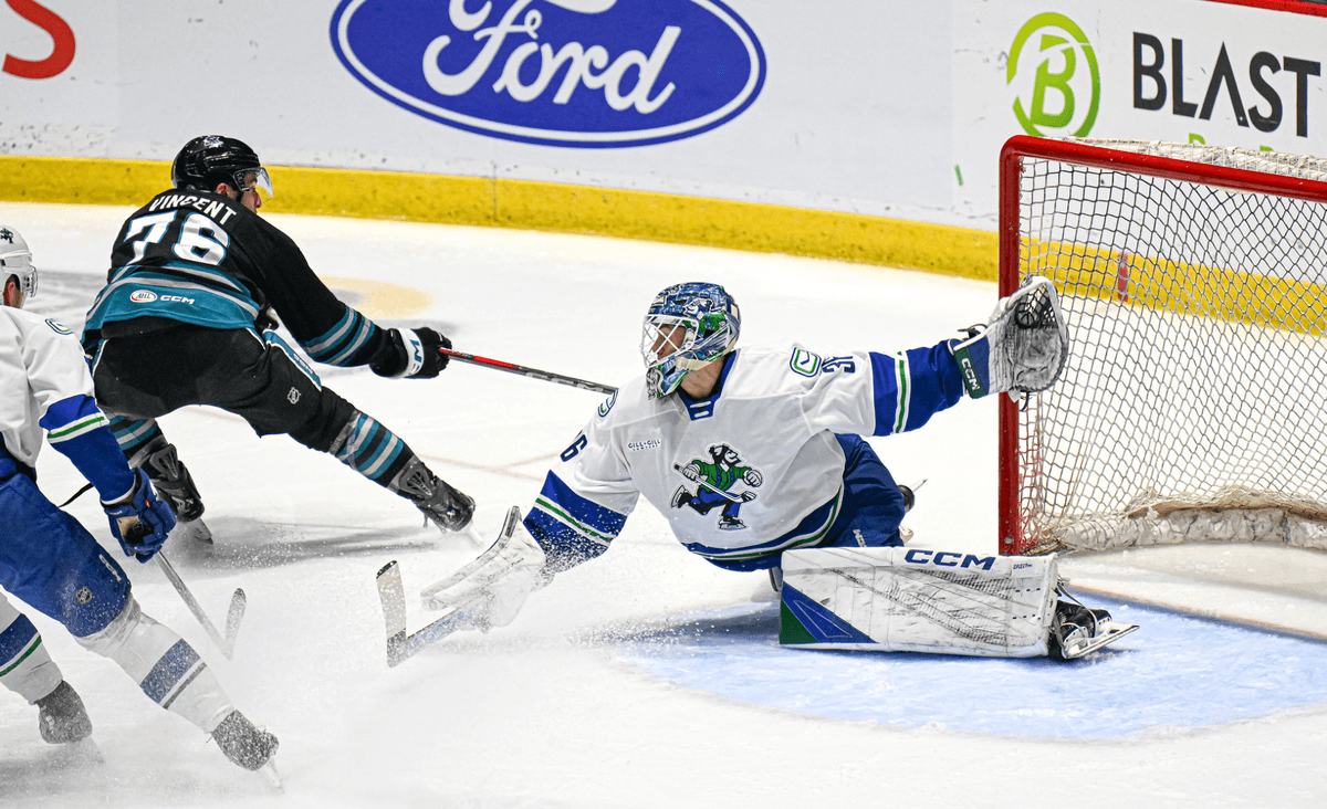 Aku Koskenvuo makes 33 saves in AHL debut to snap Abbotsford Canucks’ 11-game losing streak