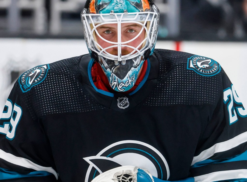 San Jose Sharks' Yaroslav Askarov thankful for Mackenzie Blackwood