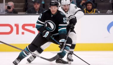 Macklin Celebrini, San Jose Sharks lose to Los Angeles Kings