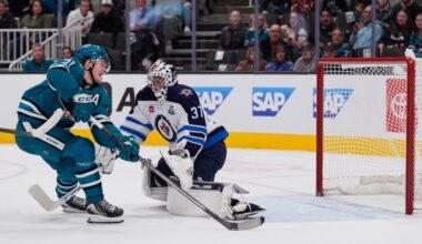 Macklin Celebrini scores, as San Jose Sharks beat Winnipeg Jets
