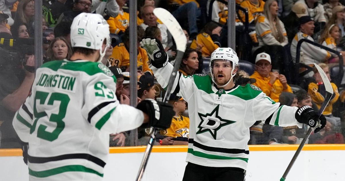 Sam Steel's third period goal completes Dallas Stars comeback over Nashville Predators