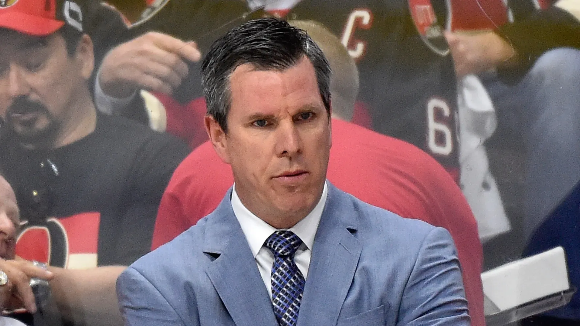 Mike Sullivan during a game