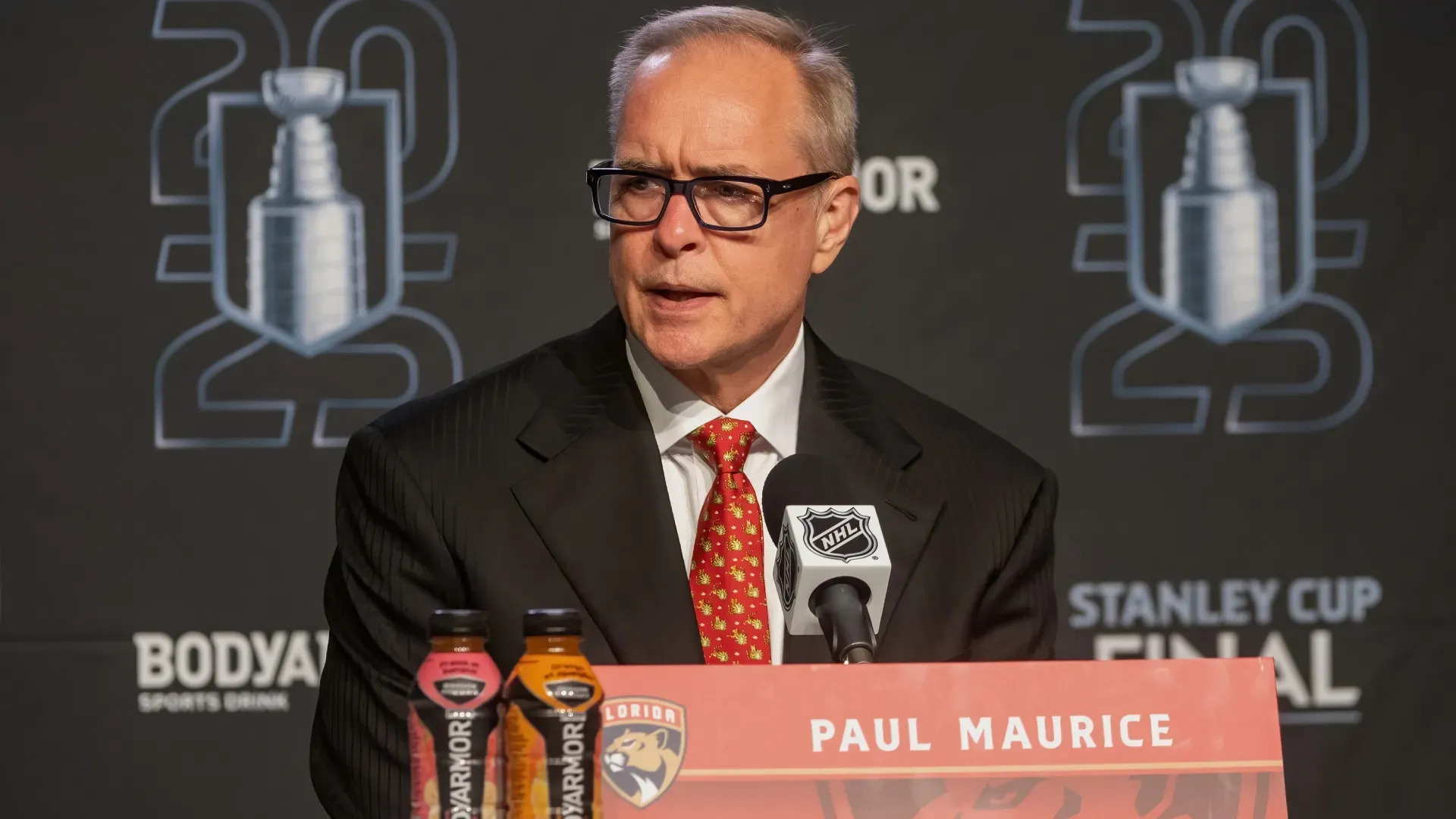 Paul Maurice during a press conference