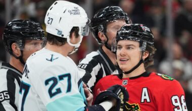 Blackhawks' Bedard gets costly penalty after arguing non-call vs. Kraken