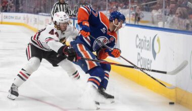 Chicago Blackhawks fall 3-2 in OT to Edmonton Oilers