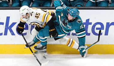 Askarov makes 34 saves, Sharks defeat Bruins