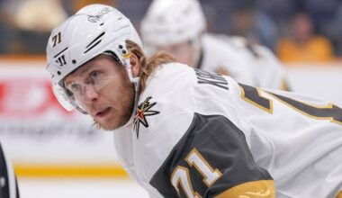 Golden Knights' William Karlsson ruled out after apparent injury against Ducks