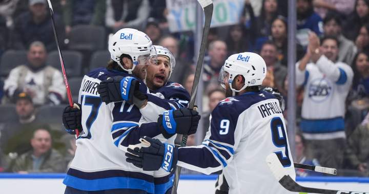 Winnipeg Jets snap three-game losing skid with 5-3 triumph in Vancouver - Winnipeg