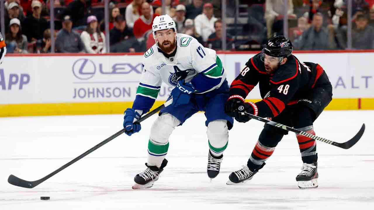 Canucks’ Filip Hronek pulled by concussion spotter vs. Hurricanes