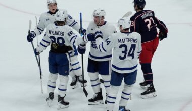 Nylander scores in overtime to lift Maple Leafs past Blue Jackets
