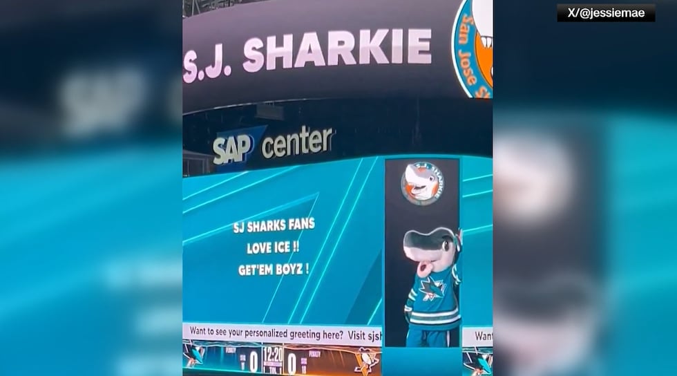 The San Jose Sharks have issued an apology after an offensive message praising ICE was...