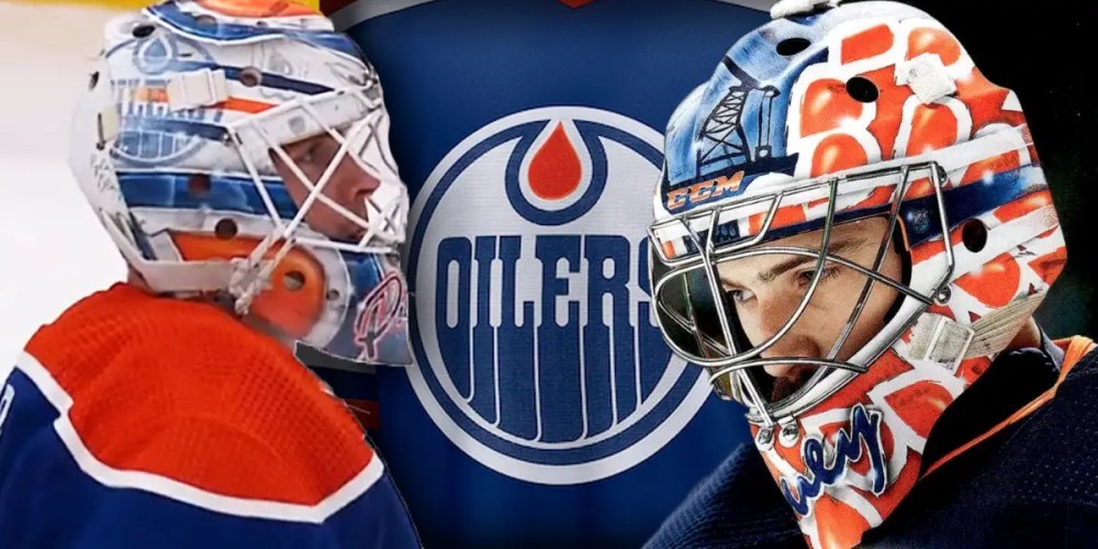 Skinner and Pickard Edmonton Oilers