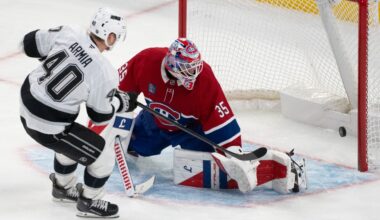 Canadiens' Montembeault falters vs. Kings, loses ground in race to Olympics